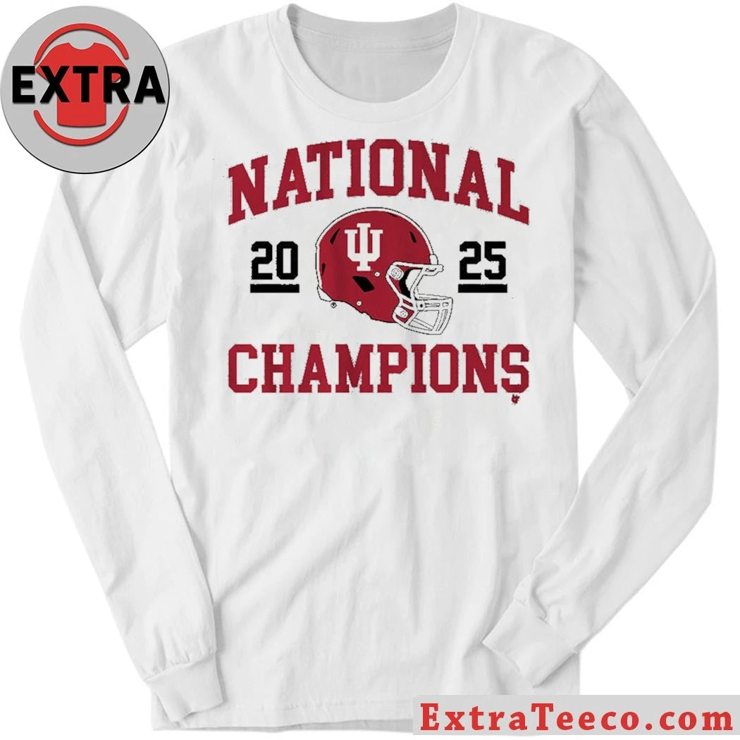 Official Indiana Football 2025 CFP National Champions Helmet Shirt
