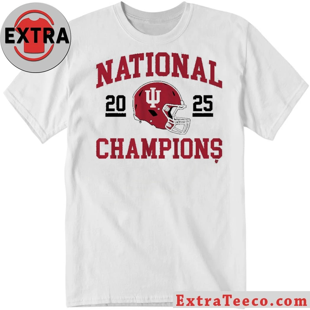 Official Indiana Football 2025 CFP National Champions Helmet Shirt