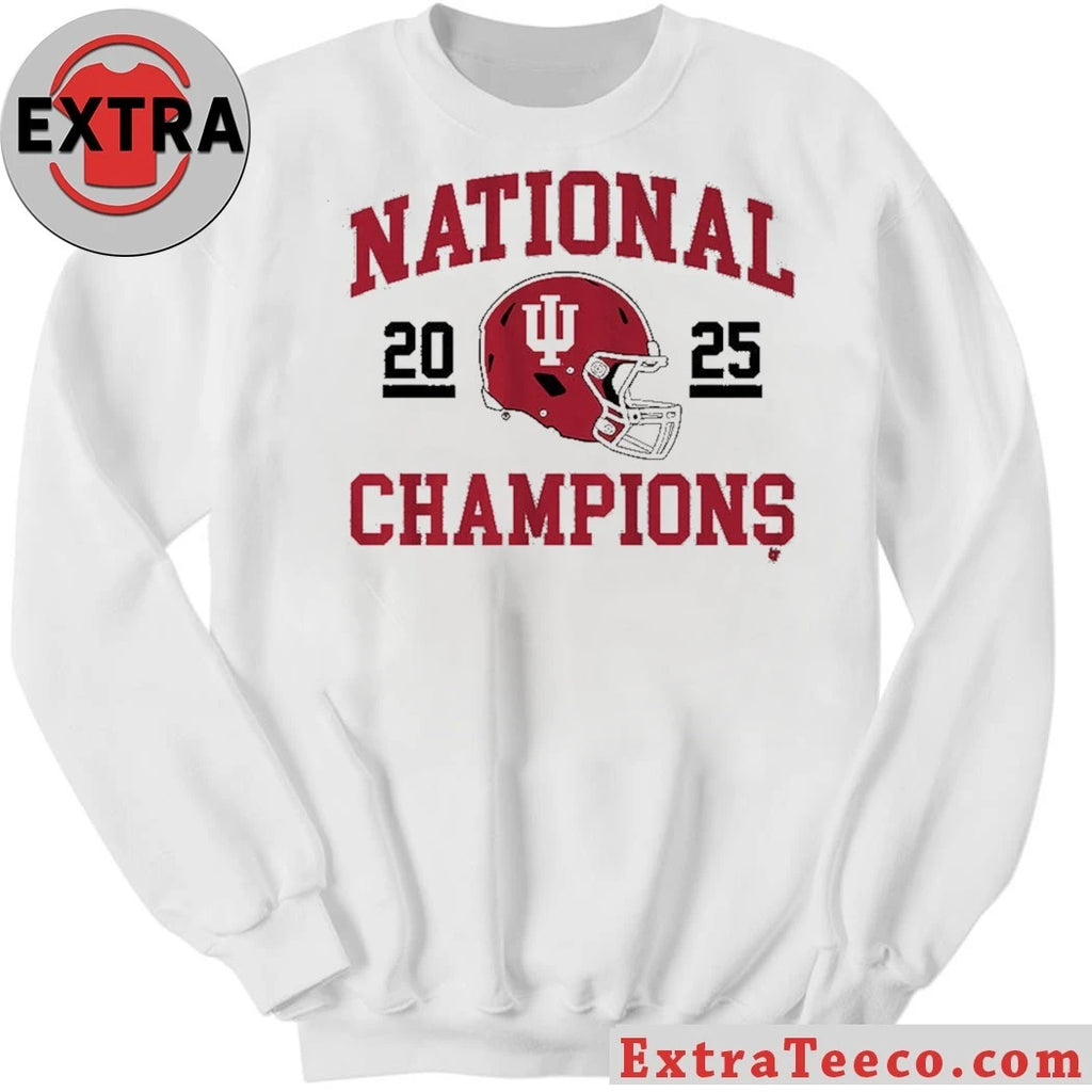 Official Indiana Football 2025 CFP National Champions Helmet Shirt