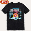 Official Indiana Football CFP National Champions Retro Schedule T-Shirt