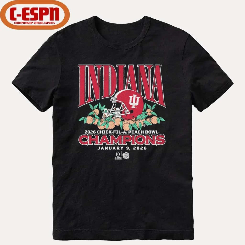 Official Indiana Football CFP Peach Bowl Champions Shirt