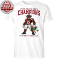 Official Indiana Football Peach Bowl Champions College Football Playoffs Mascot Hoodie Shirt