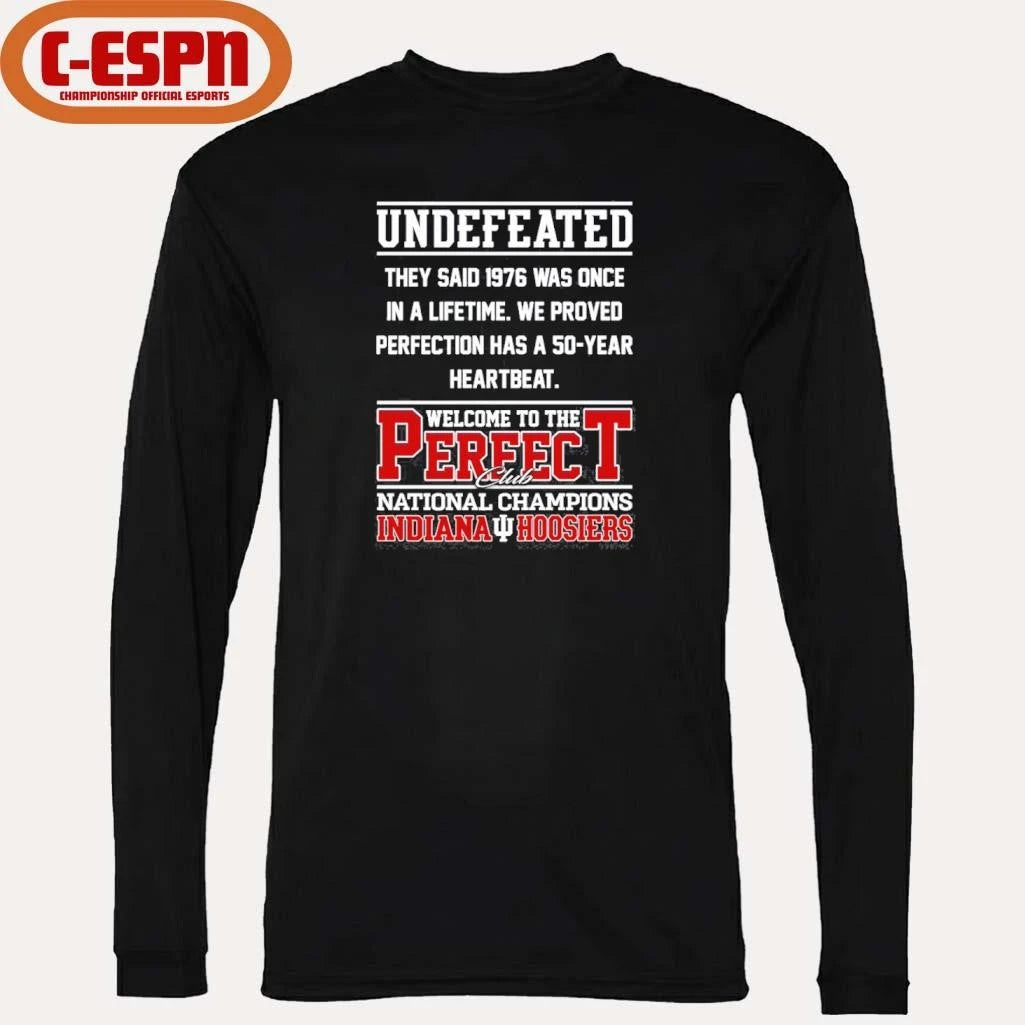 Official Indiana Football Undefeated Welcome To The Perfect Club National Champions Shirt