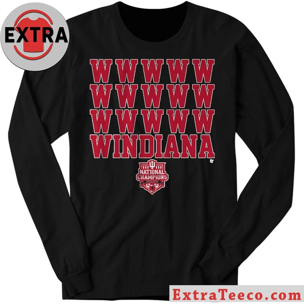 Official Indiana Football Windiana 2025 National Champions Shirt