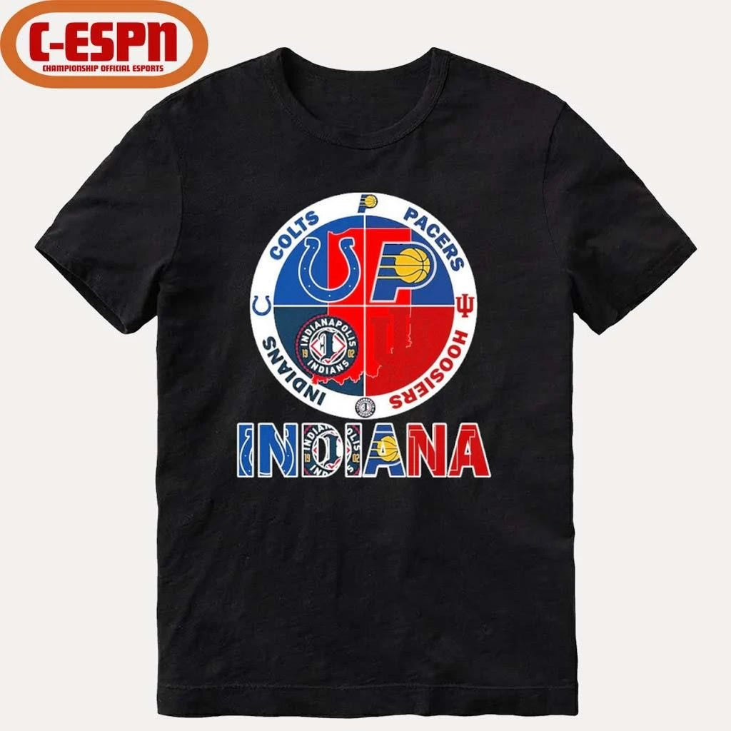 Official Indiana Sports Team Colts, Pacers, Hoosiers And Indians Shirt