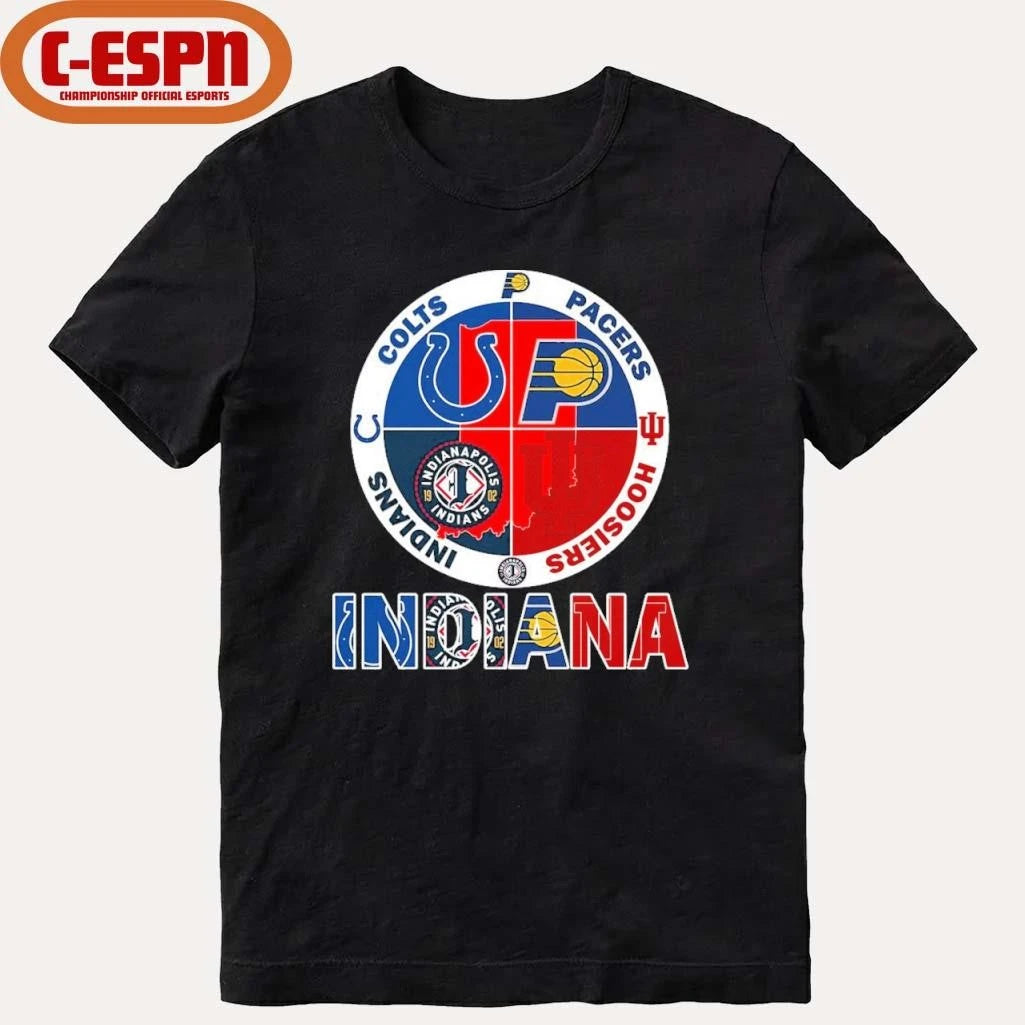 Official Indiana Sports Team Colts, Pacers, Hoosiers And Indians Shirt