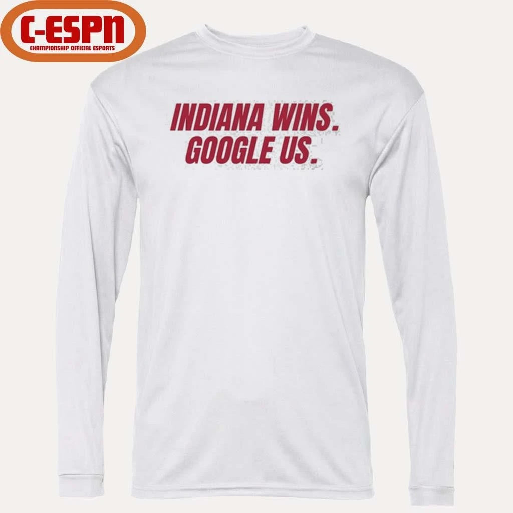 Official Indiana Wins, Google Us shirt