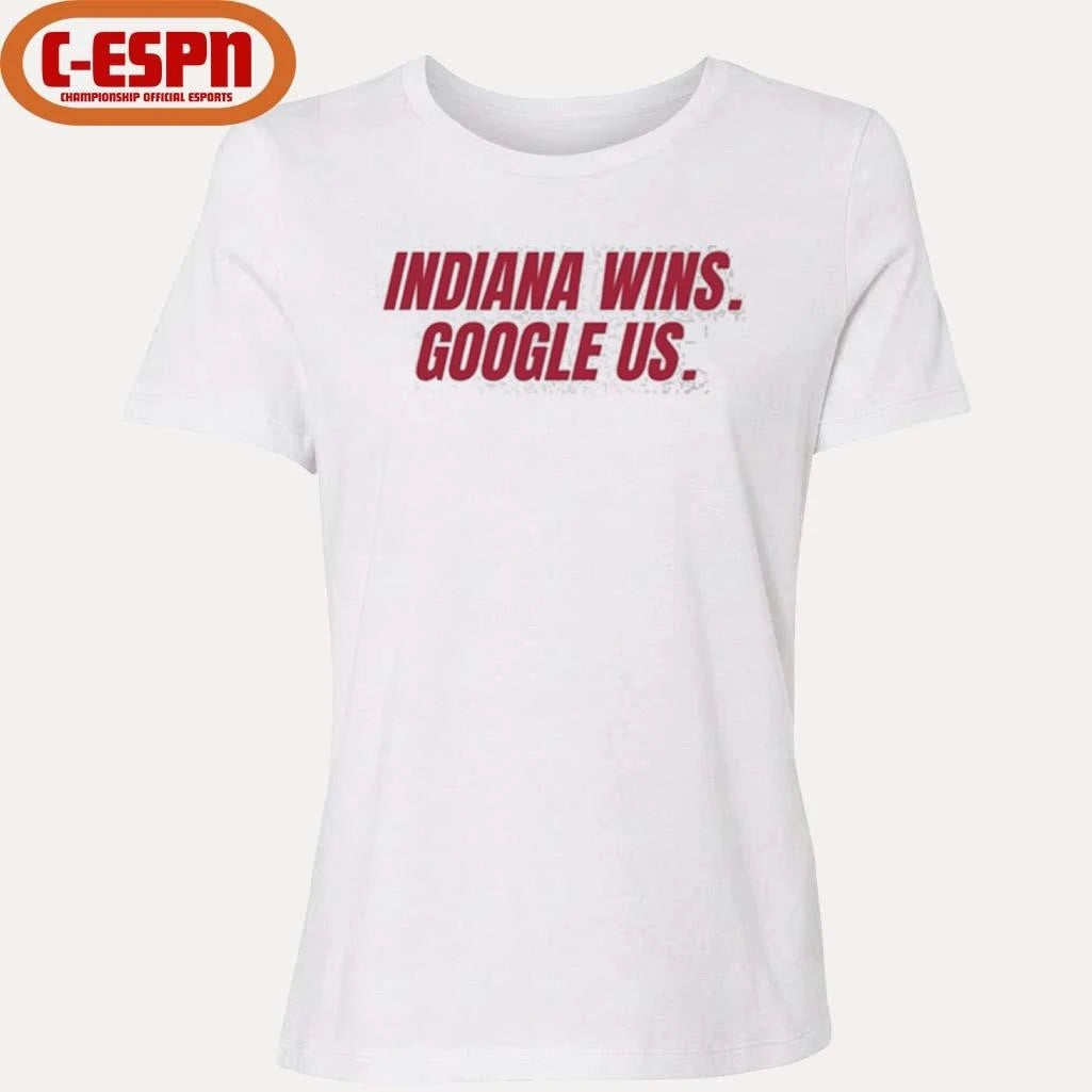 Official Indiana Wins, Google Us shirt
