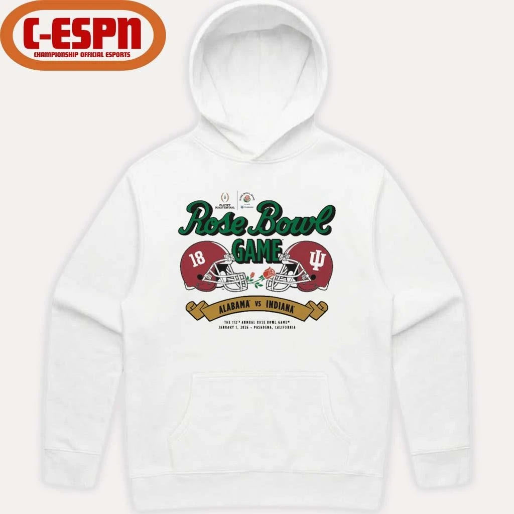 Official Indiana vs. Alabama 2026 Rose Bowl Shirt