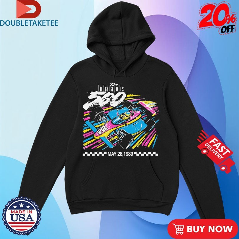 Official Indianapolis 500 Speedway Motor 73rd 1989 Indy 500 Event Shirts