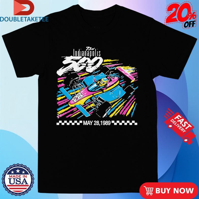 Official Indianapolis 500 Speedway Motor 73rd 1989 Indy 500 Event Shirts