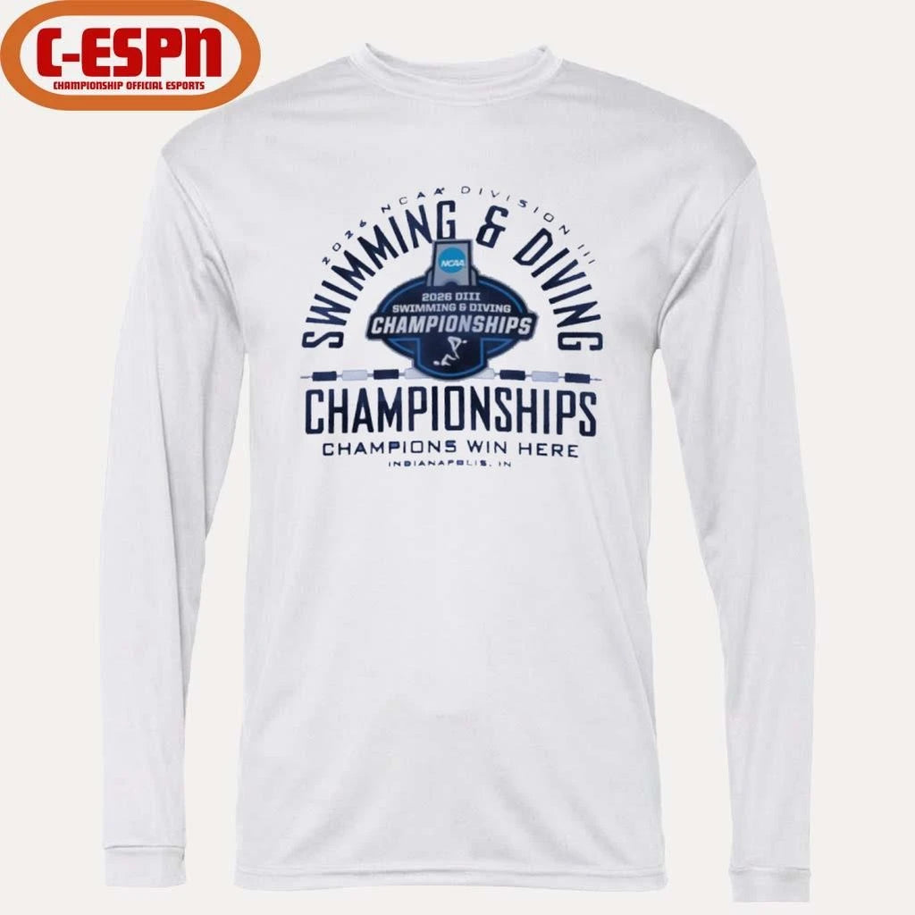 Official Indianapolis, IN 2026 NCAA DIII Swimming &amp; Diving Championships T-Shirt