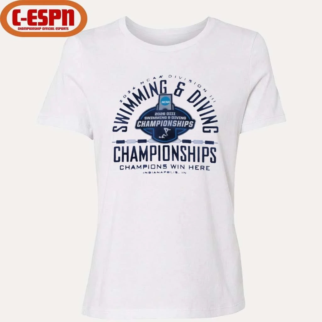 Official Indianapolis, IN 2026 NCAA DIII Swimming &amp; Diving Championships T-Shirt