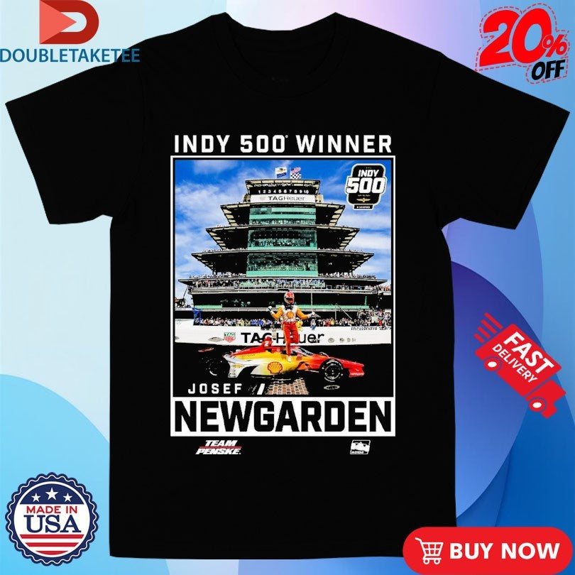 Official Indianapolis Motor Speedway 2023 Indy 500 Winner Josef Newgarden Team Penske Shirts