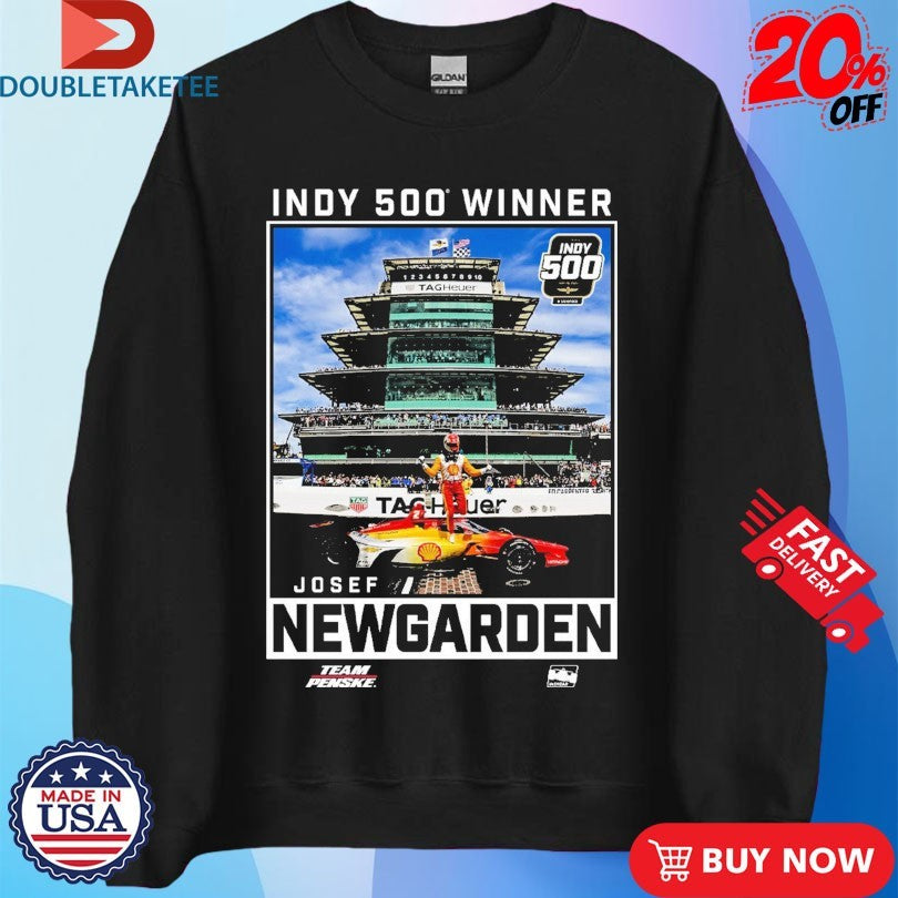 Official Indianapolis Motor Speedway 2023 Indy 500 Winner Josef Newgarden Team Penske Shirts