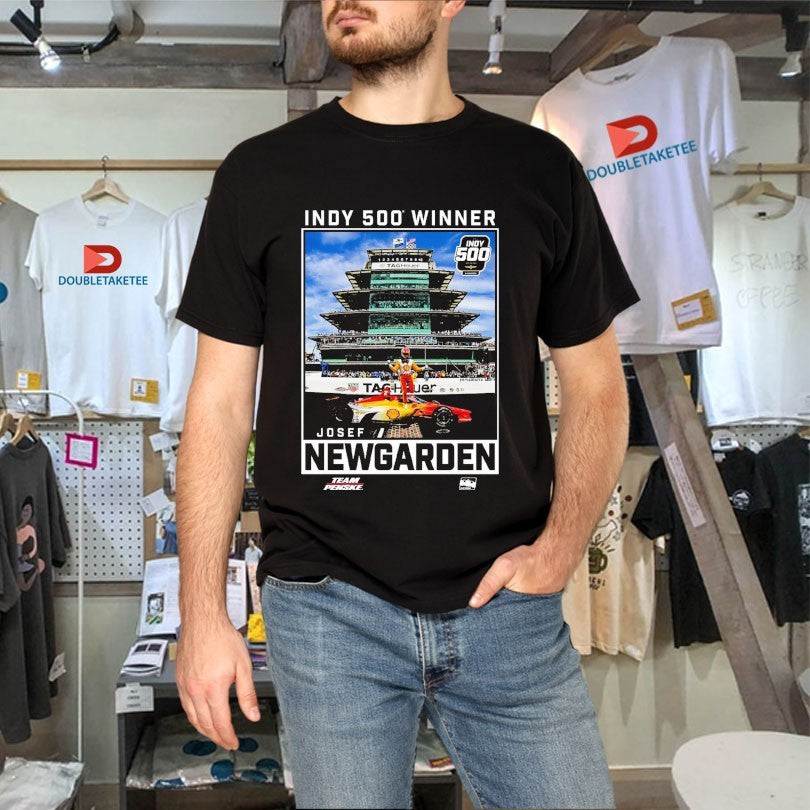 Official Indianapolis Motor Speedway 2023 Indy 500 Winner Josef Newgarden Team Penske Shirts