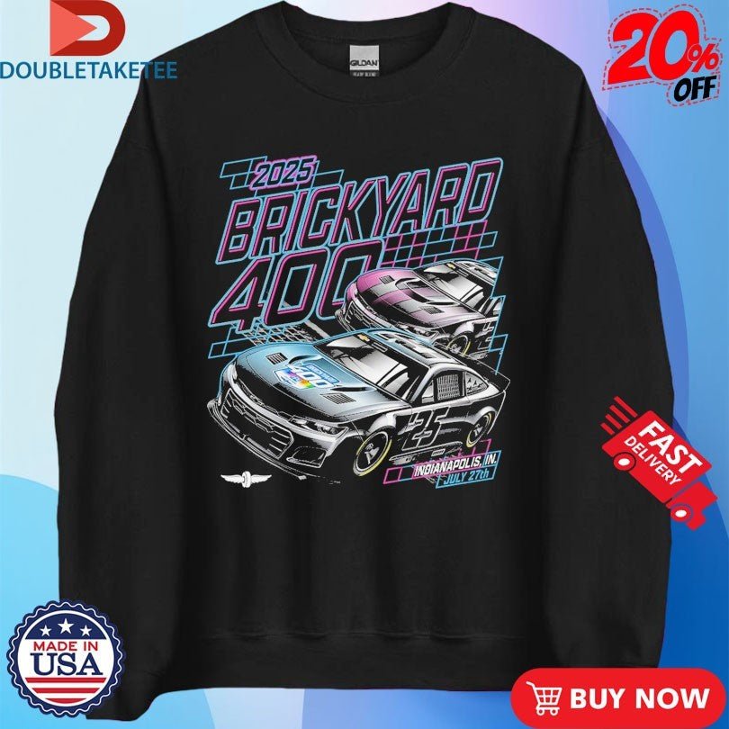 Official Indianapolis Motor Speedway 2025 Brickyard 400 Ghost Car Shirts