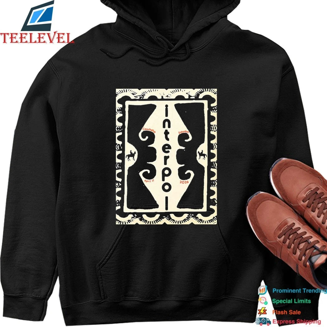 Official Interpol Coachella Night 1 On April 11 2026 Shirts