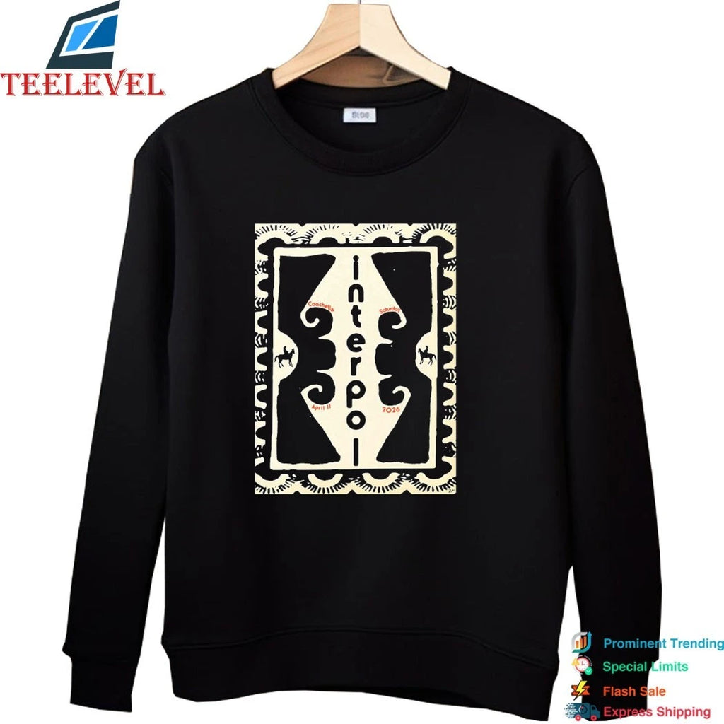 Official Interpol Coachella Night 1 On April 11 2026 Shirts