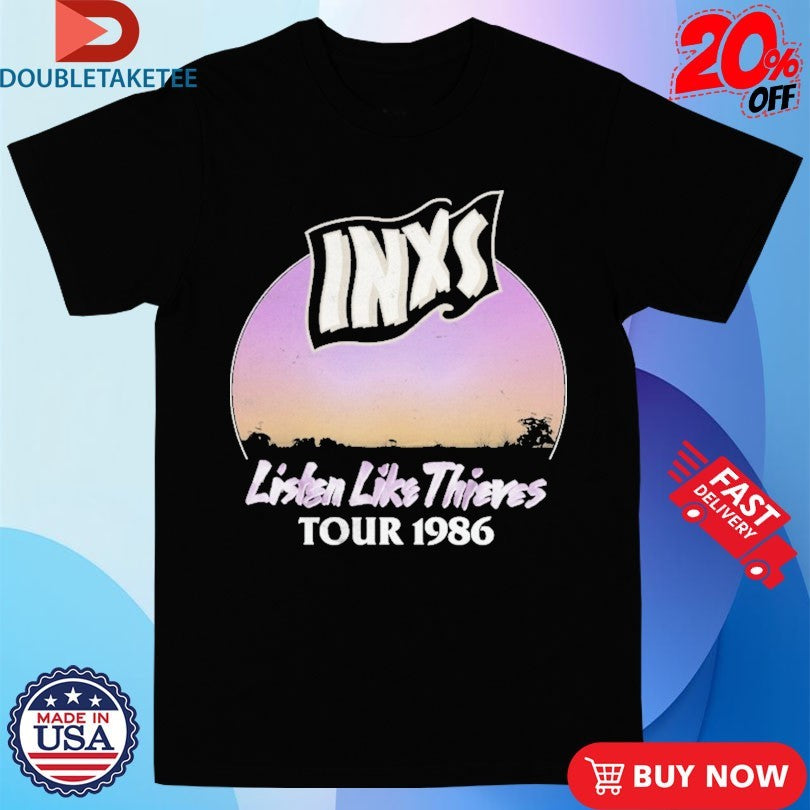 Official Inxs Listen Like Thieves 40th Anniversary Tour 1986 Shirts