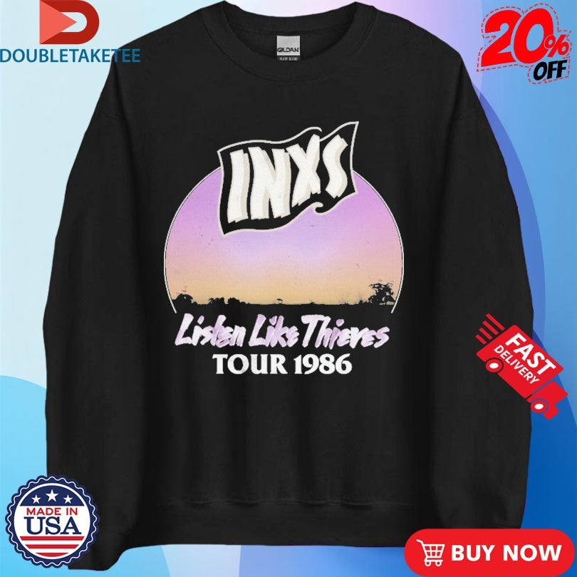 Official Inxs Listen Like Thieves 40th Anniversary Tour 1986 Shirts