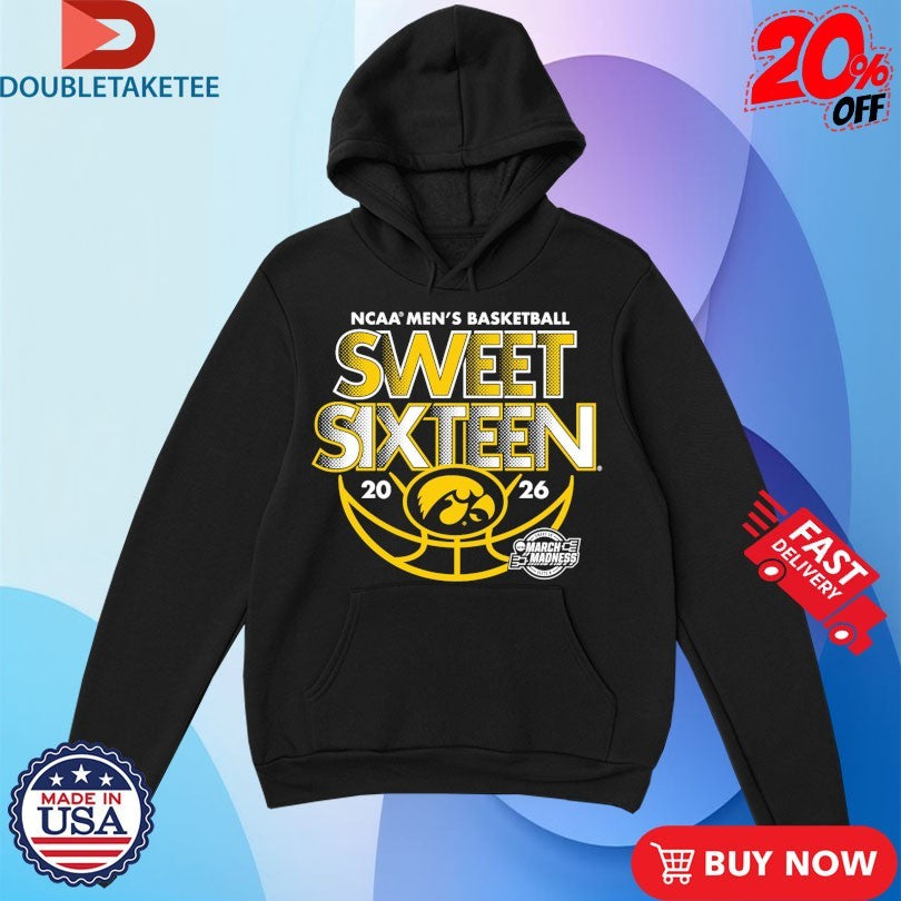 Official Iowa Hawkeyes 2026 NCAA Men’s Basketball March Madness Sweet 16 Shirts