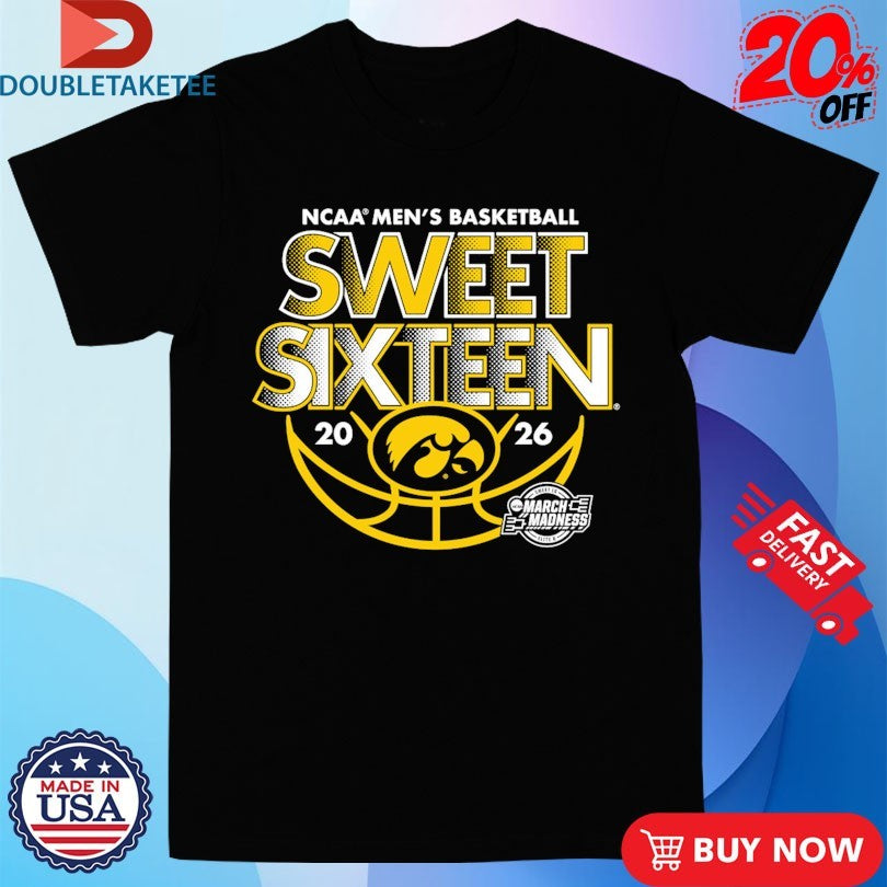 Official Iowa Hawkeyes 2026 NCAA Men’s Basketball March Madness Sweet 16 Shirts