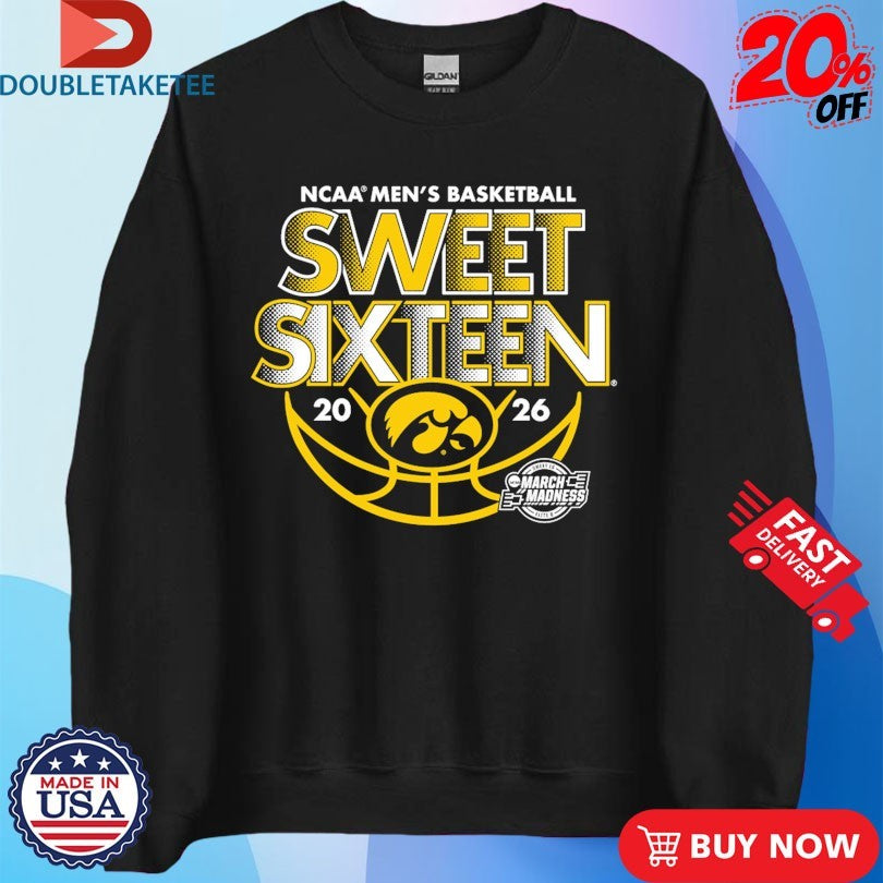 Official Iowa Hawkeyes 2026 NCAA Men’s Basketball March Madness Sweet 16 Shirts