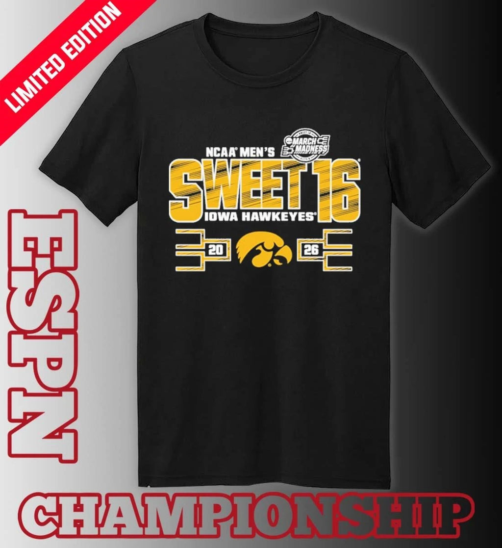 Official Iowa Hawkeyes NCAA Men’s Basketball Sweet 16 Shirt