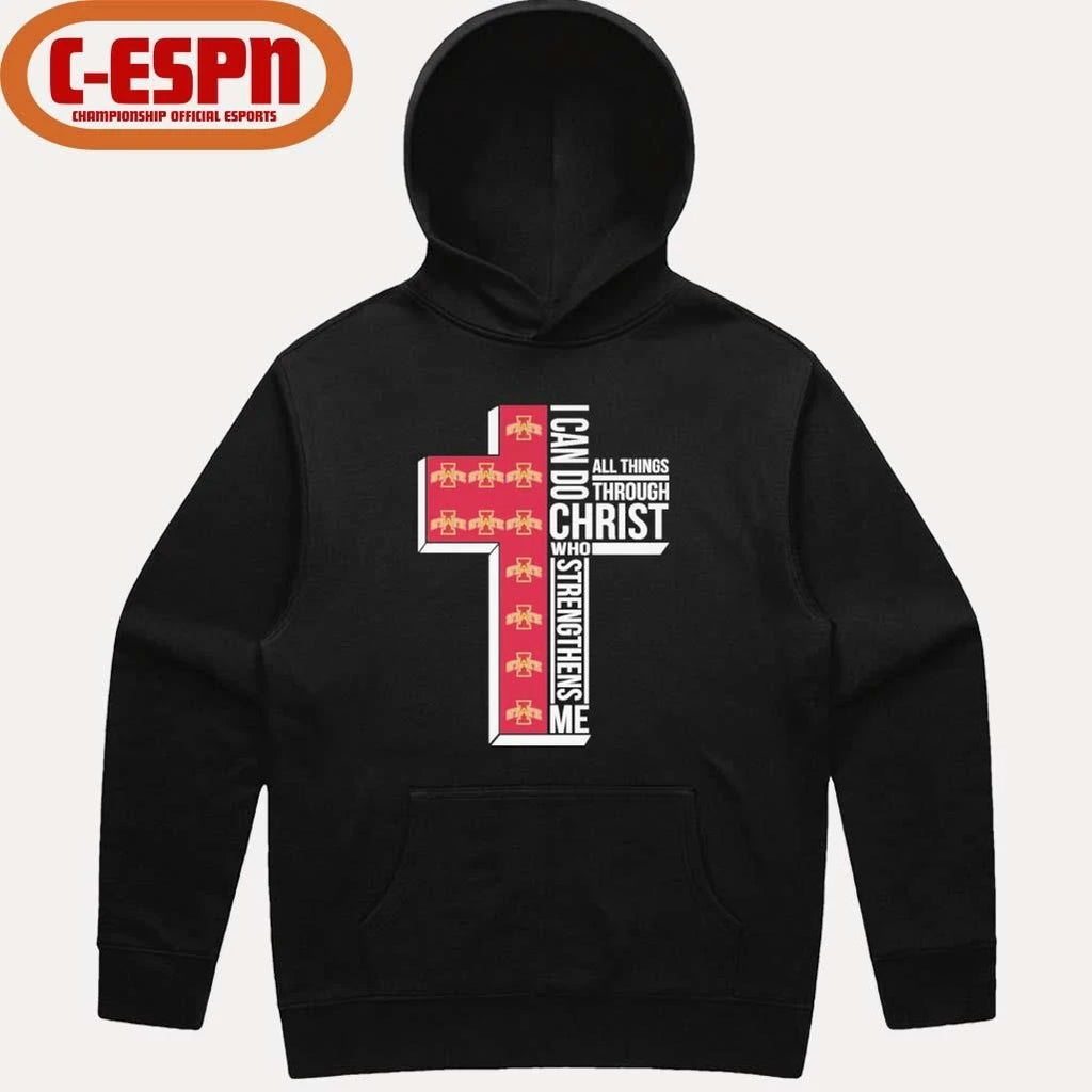 Official Iowa State Basketball I Can Do All Things Through Christ Who Strengthens Me Shirt