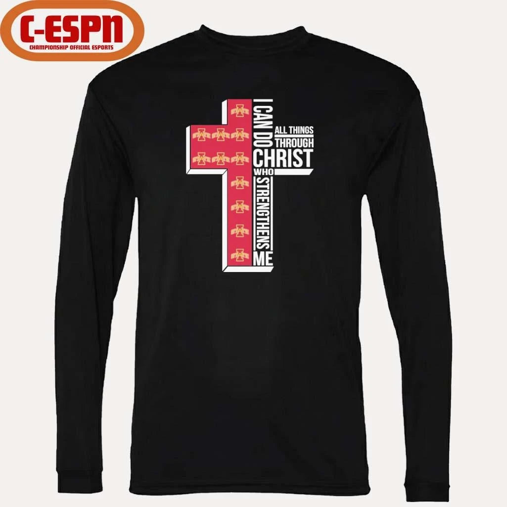 Official Iowa State Basketball I Can Do All Things Through Christ Who Strengthens Me Shirt