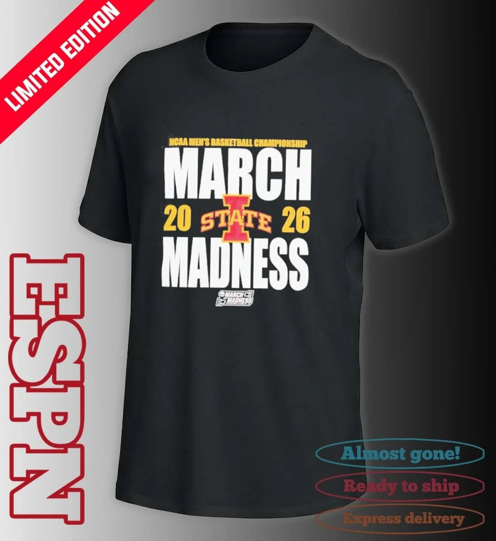 Official Iowa State Cyclones March Madness 2026 NCAA Men’s Basketball Tournament Shirt
