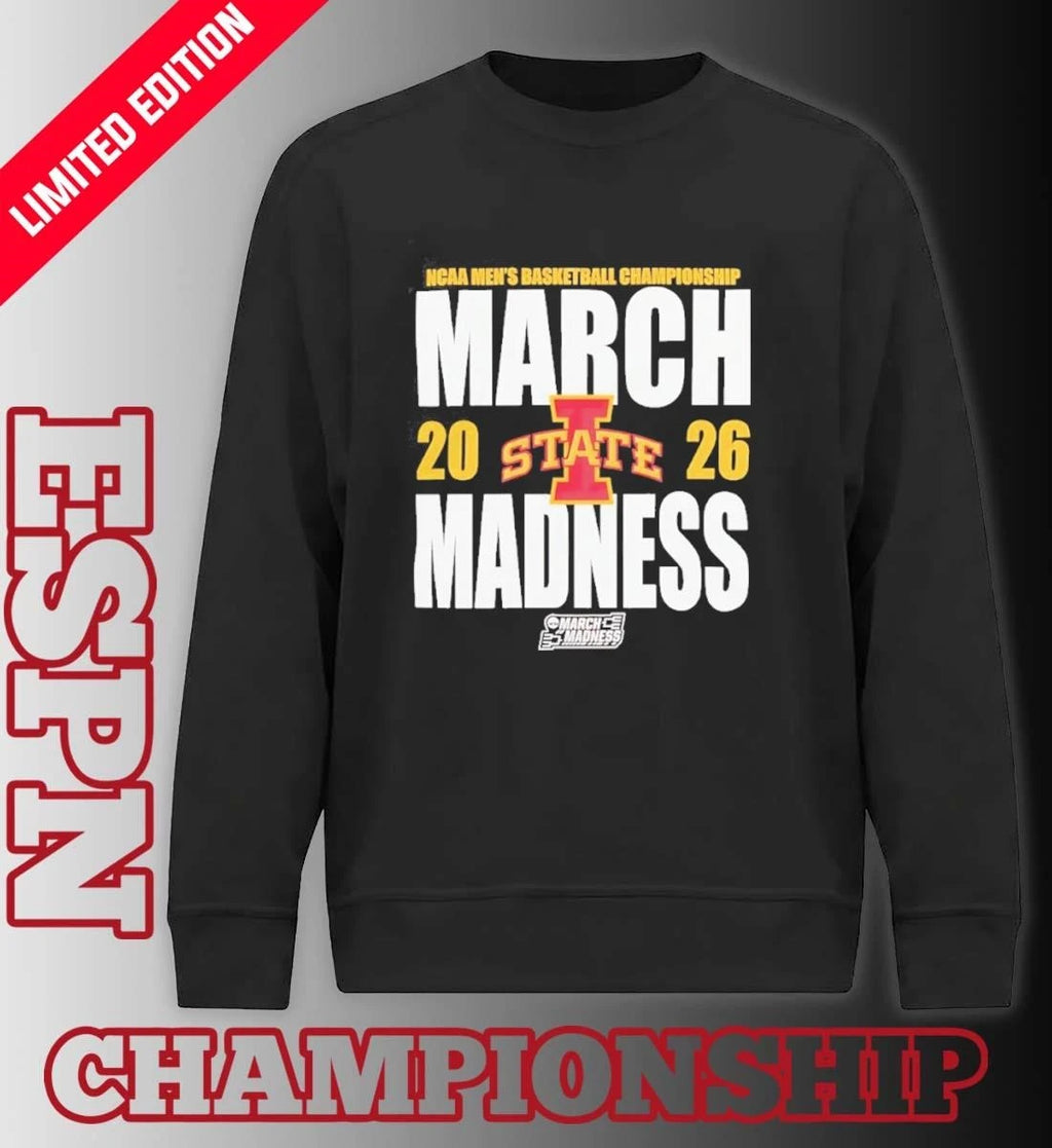 Official Iowa State Cyclones March Madness 2026 NCAA Men’s Basketball Tournament Shirt