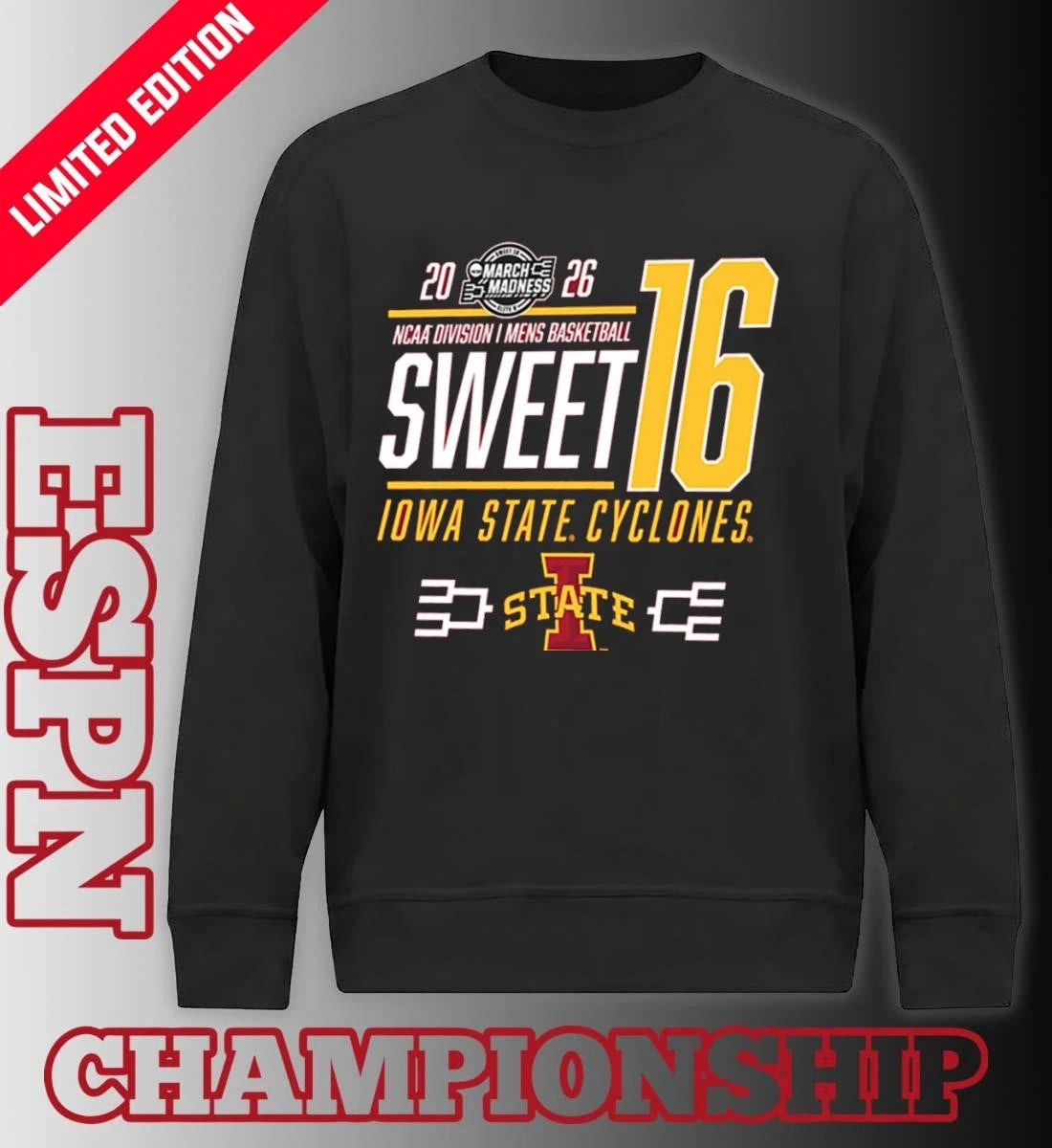 Official Iowa State Cyclones NCAA Men’s Basketball Sweet 16 Shirt