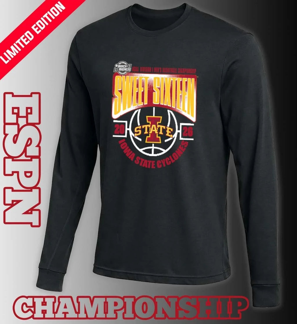 Official Iowa State Cyclones Sweet 16 NCAA DI Men’s Basketball Tournament March Madness 2026 T-Shirt