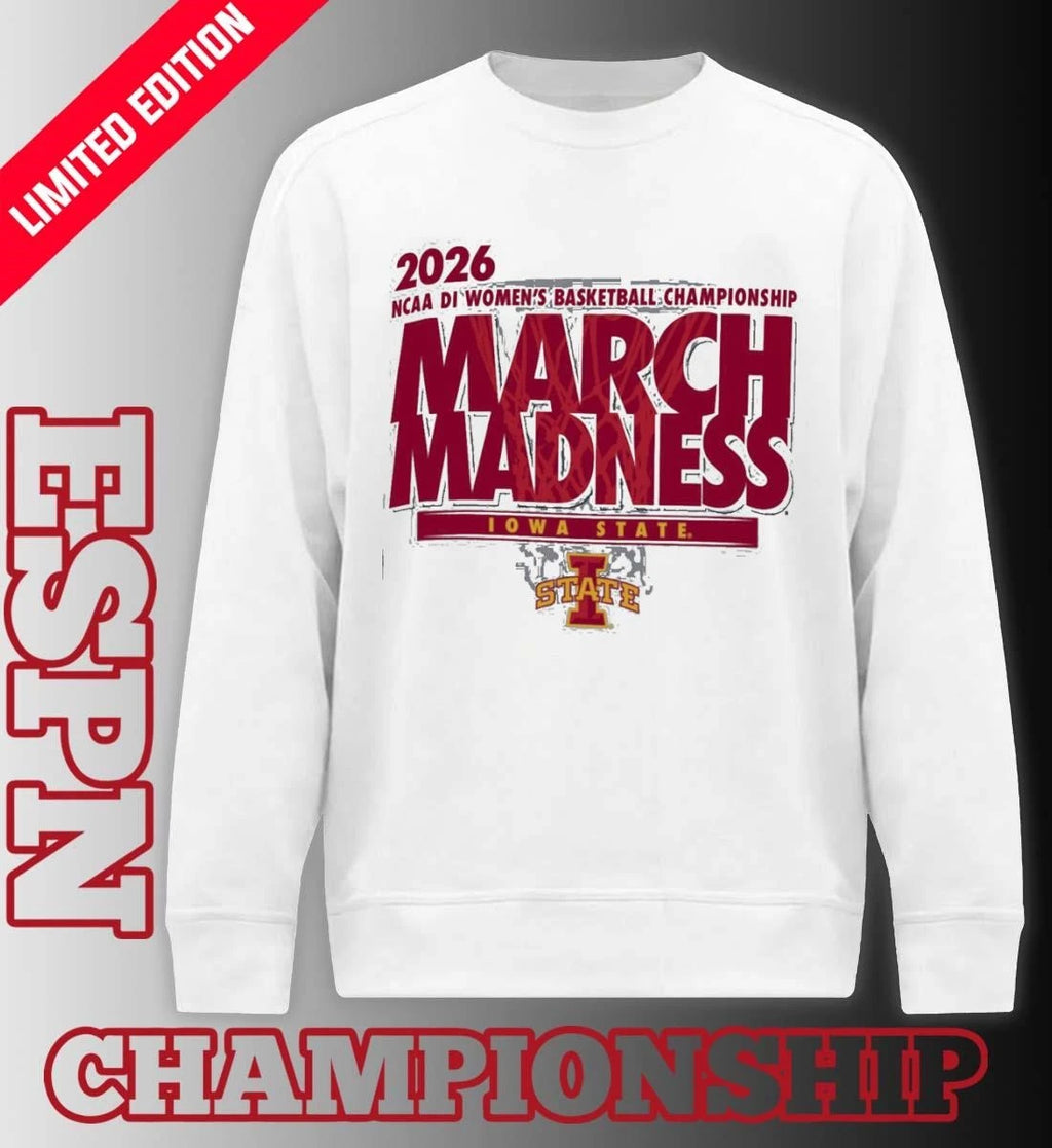 Official Iowa State Women’s Basketball Single Team 2026 NCAA March Madness Shirt