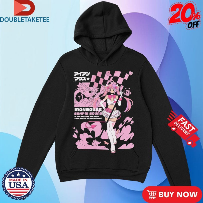 Official Ironmouse Senpai Squad If You Started The Race Then You’re Already Ahead Anime Waifu Anime Waifu Shirts