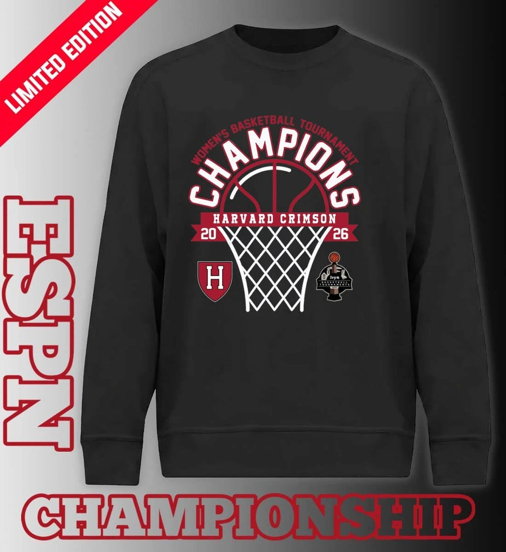 Official Ivy League Women’s Basketball Tournament Champions 2026 Harvard Crimson T-Shirt