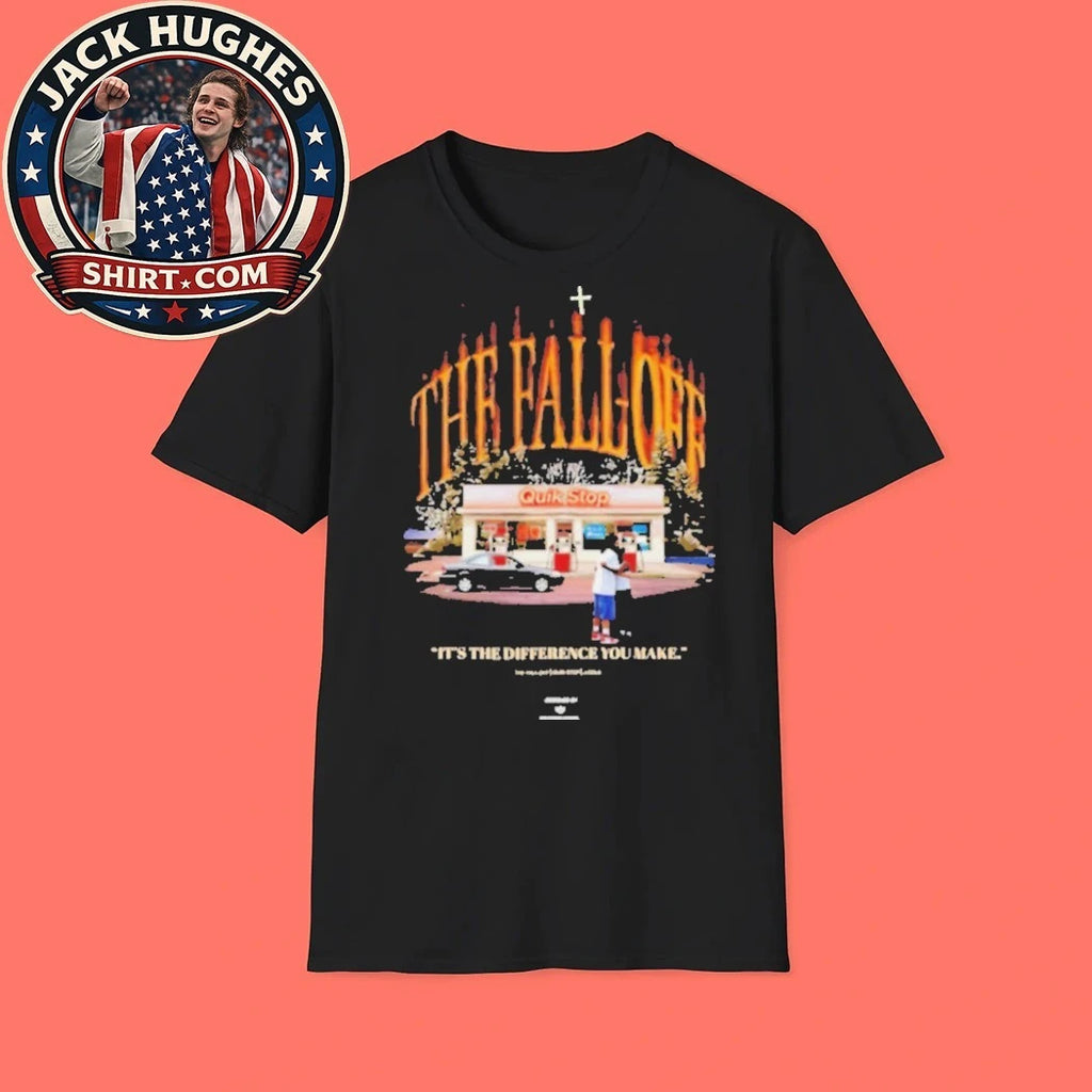 Official J Cole The Fall Off Quik Stop Gas Station Scene Rap Shirt