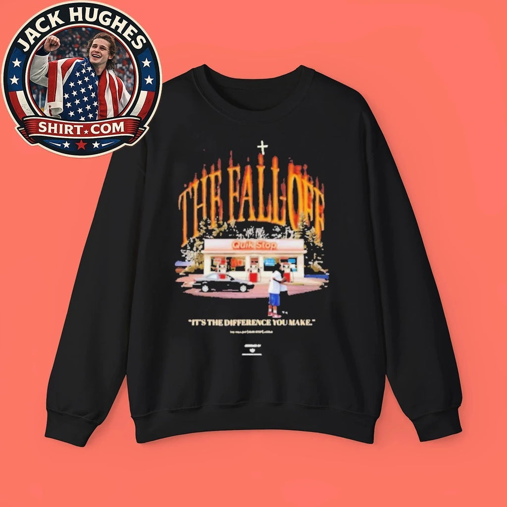 Official J Cole The Fall Off Quik Stop Gas Station Scene Rap Shirt