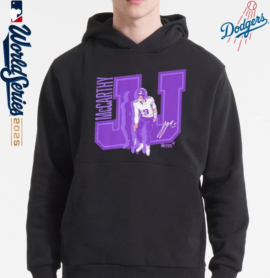 Official J.J. McCarthy Griddy T-Shirt