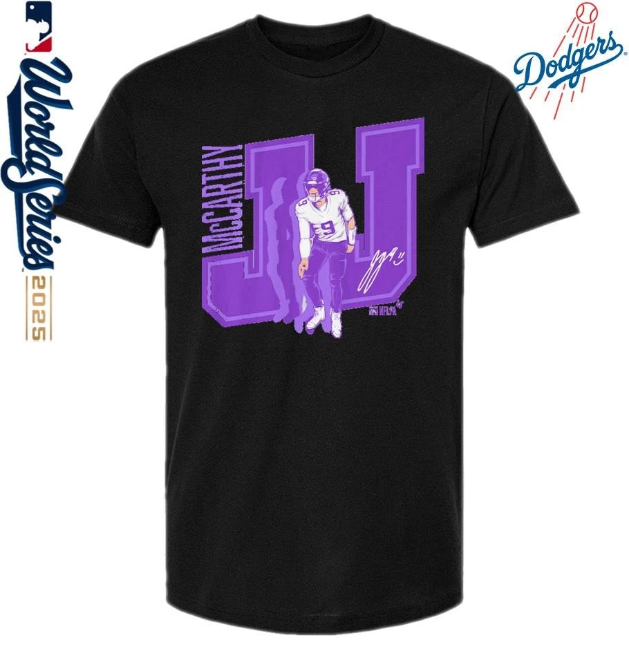 Official J.J. McCarthy Griddy T-Shirt