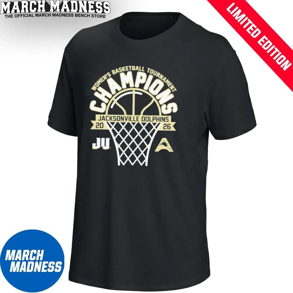 Official JU Dolphins Women’s Basketball ASUN Conference Tournament Champions T-Shirt