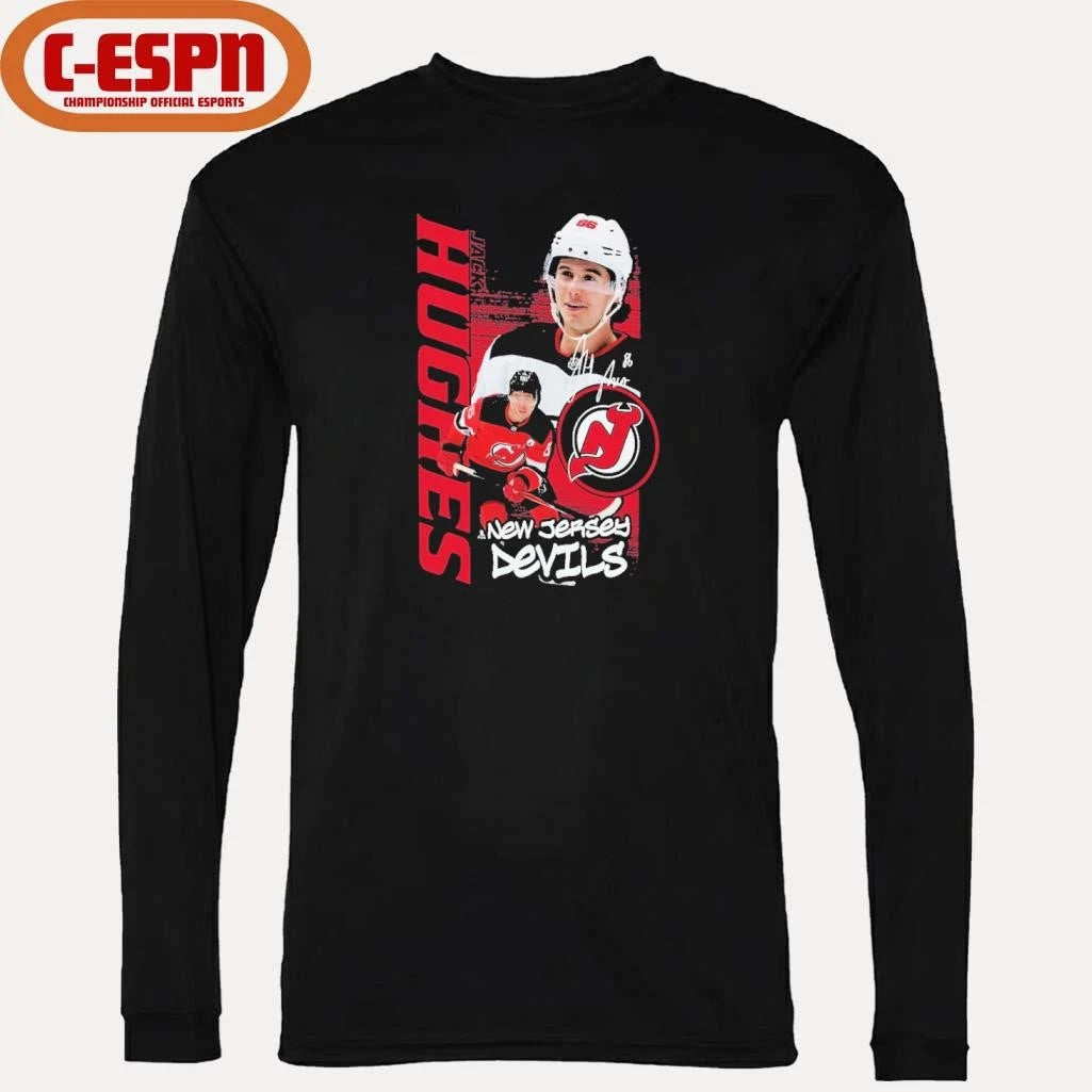 Official Jack Hughes New Jersey Devils Vintage Playmaker T-Shirt