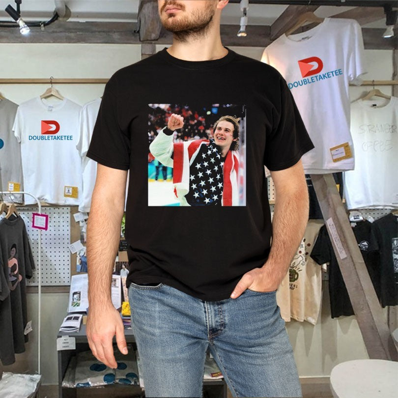 Official Jack Hughes Teeth Bloody USA Hockey Men’s Team Olympics 2026 Shirts
