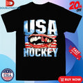 Official Jack Hughes Teeth USA Hockey Oylmpic Shirt