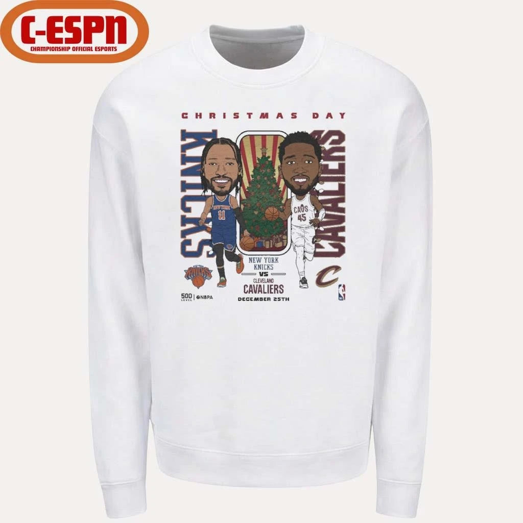 Official Jalen Brunson Vs Donovan Mitchell 2025 NBA Christmas Day Match Up Shirt