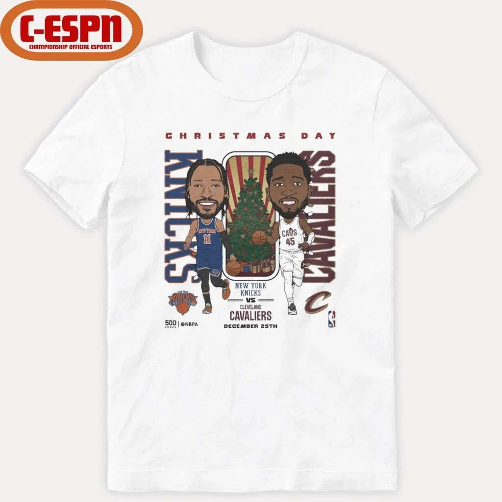 Official Jalen Brunson Vs Donovan Mitchell 2025 NBA Christmas Day Match Up Shirt