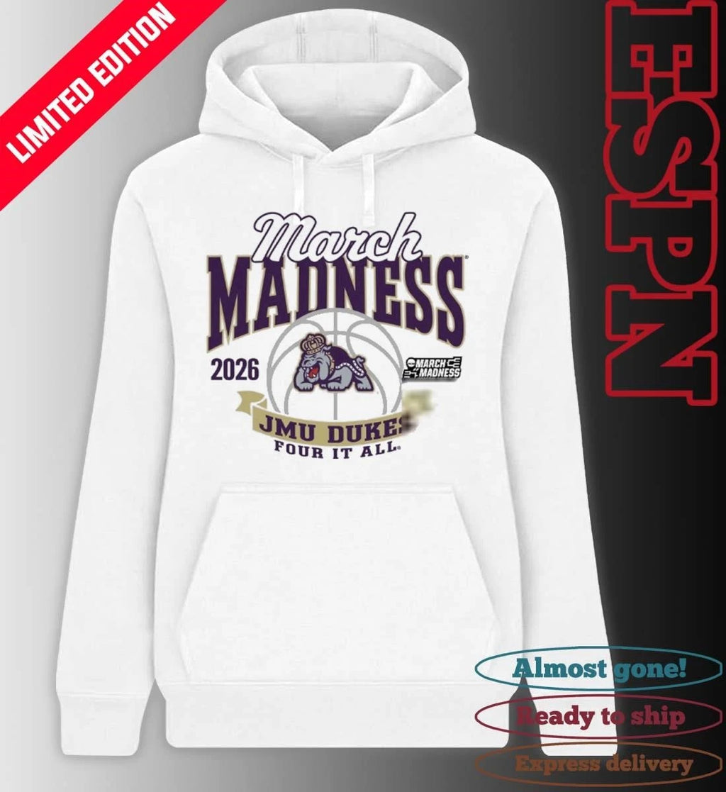 Official James Madison University Women’s Basketball 2026 March Madness Bound Shirt