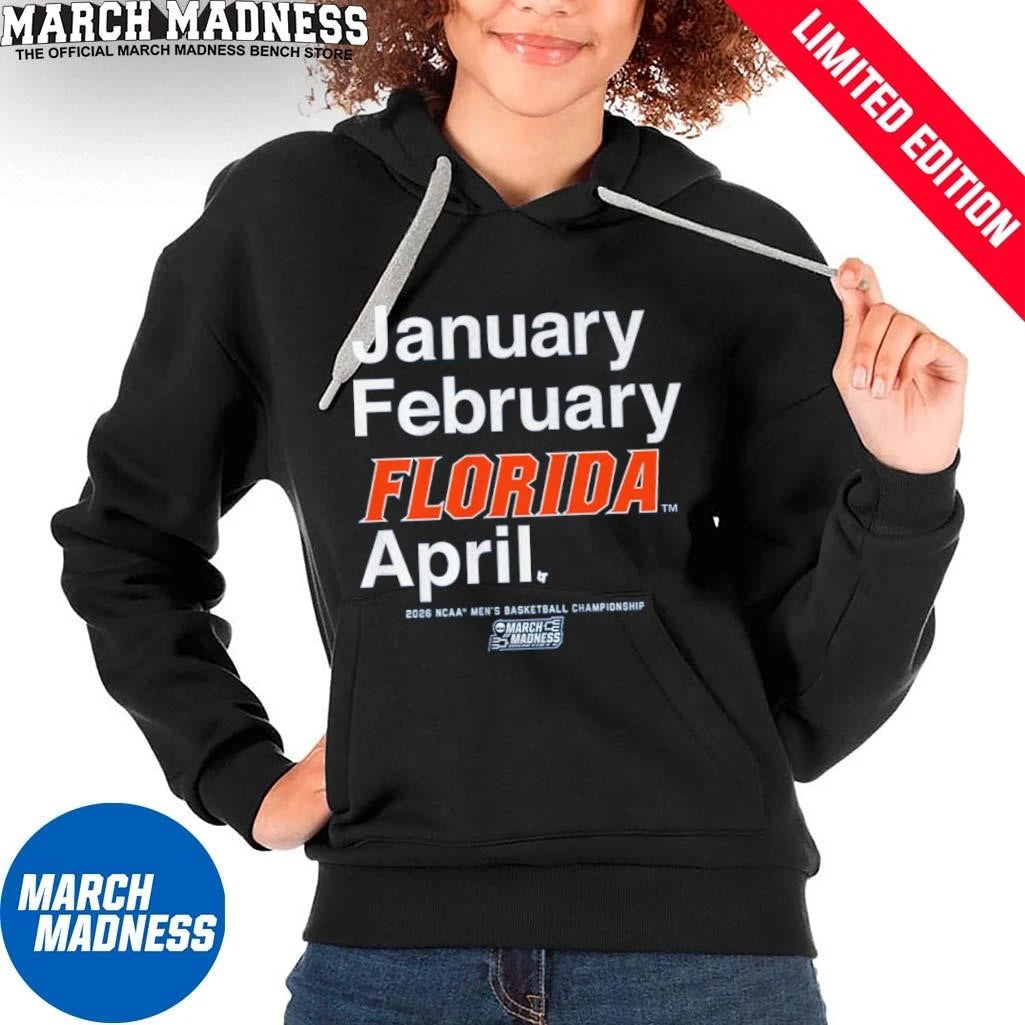 Official January February Florida Gators April 2026 NCAA Men’s March Madness Shirt